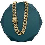 10.5MM 14K GOLD MIAMI CUBAN LINK CHAIN