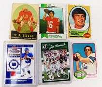 Lot of 6 Quarterback Greats Football Cards