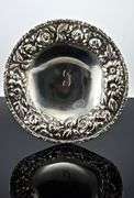 Stunning Pair of Stieff Hand-Chased Stemmed Candy Dishes