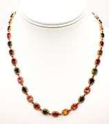 STUNNING TOURMALINE AND DIAMOND NECKLACE