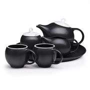 Matte Black EVA Tea Set Elegant