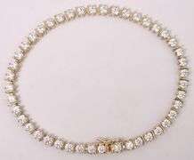 Vermeil CZ Tennis Bracelet In Sterling Silver