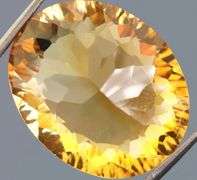 Big 25.34ct natural golden yellow Citrine