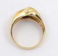Fashionable 14k Bezel Set Diamond Ring