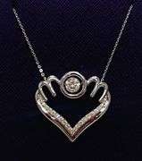 MOM IN HEART MOISSANITE PENDANT