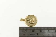 14K Yellow Gold Chinese Buddha Vintage Buddhist Symbol Charm/Pendant