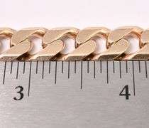 Sturdy Curb Chain Link Bracelet In 14K Rose Gold