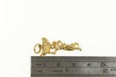 14K Yellow Gold Banana Bunch Carrying Lady Woman Vintage Charm/Pendant