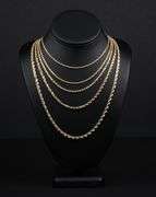14K SOLID GOLD 2.5mm -16" - ROPE CHAIN / TWISTED CHAIN