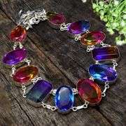 Gorgeous Multi Color Lab Ametrine Necklace.