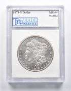 MS64 1878-S Morgan Silver Dollar Proof Like Tru Grade Service
