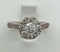 CERTIFIED AMAZING 14K WHITE GOLD AND DIAMOND RING