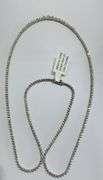 GORGEOUS 18KT SOLID WHITE GOLD 6.00 CARAT DIAMOND TENNIS NECKLACE