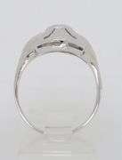 Navette Diamond Ring Made in 18k White Gold