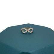 14K Gold Sparkling Infinity Ring