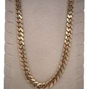 42.6GM! 14K YELLOW GOLD MIAMI CUBAN LINK CHAIN