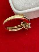 CERTIFIED 14K GOLD AND DIAMOND LADIES RING