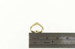 14K Yellow Gold Curvy Heart Love Symbol Vintage Charm/Pendant