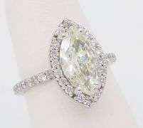 Marquise Diamond Halo Ring