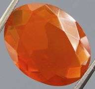 Rich blood orange 4.01ct Mexican Fire Opal