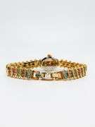 Ladies Geneva & Gemstone Watch, 18kt Yellow Gold Plated