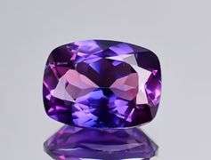 CERTIFIED 6.05 CARAT NATURAL BI-COLOR SAPPHIRE CUSHION CUT GEMSTONE