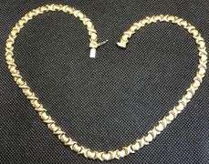ELEGANT AND STYLISH 14K SUNNY YELLOW GOLD LOVE CHAIN