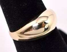 Amazing Dome Ring In 14K Yellow Gold