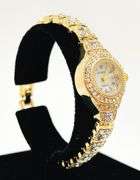 Ladies Geneva & Gemstone Watch, 18kt Yellow Gold Plated