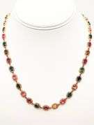 STUNNING TOURMALINE AND DIAMOND NECKLACE