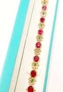 RUBY, EMERALD, & DIAMOND BRACELET