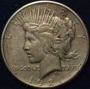 1921 High Relief Peace Silver Dollar