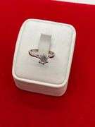 certified 14k white gold diamond solitaire ring