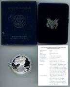 1997 Proof Silver Eagle with Box/CoA