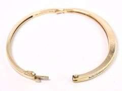 Gorgeous Diamond Cuff Bracelet In 14K Yellow Gold