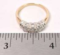 Beautiful Diamond Ring In 14K Yellow Gold