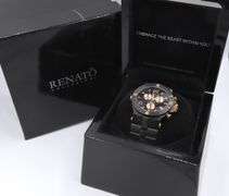 Renato Wilde Beast Chronograph Black Gold Rubber Integration Watch