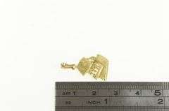 14K Yellow Gold 90 Year Book Grad Cap Graduate Charm/Pendant