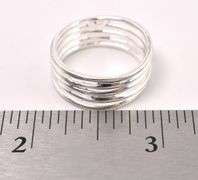 Unique Wrap Band Ring In Sterling Silver