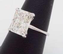 3.00CT Radiant Cut Diamond Engagement Ring