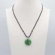 Gorgeous Natural Apple Green Jade Quartz Pendant