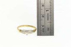 14K Yellow Gold 1940's Classic Vintage Two Tone Wedding Band Ring