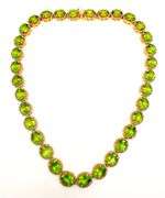 100.00+CARAT NATURAL PERIDOT & DIAMOND NECKLACE
