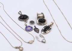 Group Lot of Vintage 925 Sterling Silver Jewelry