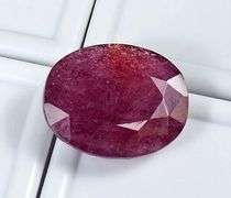 25.00 CARAT NATURAL RUBY OVAL CUT LOOSE GEMSTONE