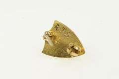 14K Yellow Gold 1928 JMS Enamel Shield Graduate Lapel Pin/Brooch