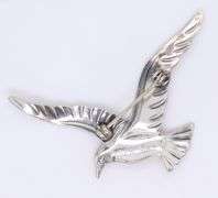 Lot of 2 vintage 925 Sterling Silver Brooches