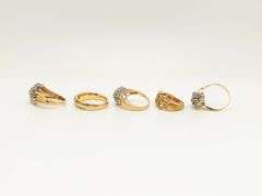 5 Beautiful 14k Solid Gold Rings!