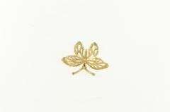 14K Yellow Gold Diamond Cut Butterfly Change Symbol Pendant