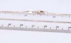 Italian Sterling Silver Box Chain Necklace